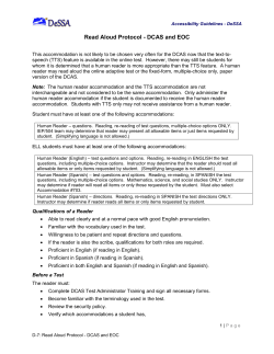 Read Aloud Protocol