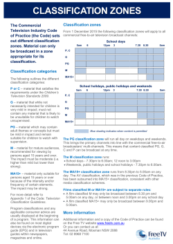 classification zones