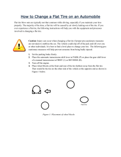 How to Change a Flat Tire on an Automobile