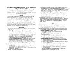 The Influence of Death Obsession and Anxiety
