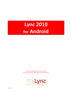 Lync 2010 for Android