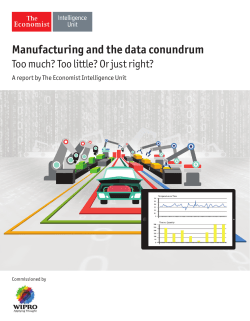 Manufacturing and the data conundrum