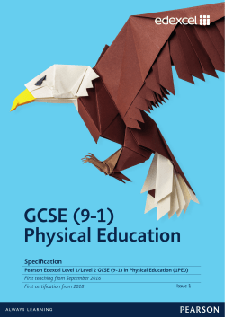 GCSE PE Course Specification
