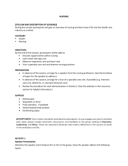 NURSING - Exploring