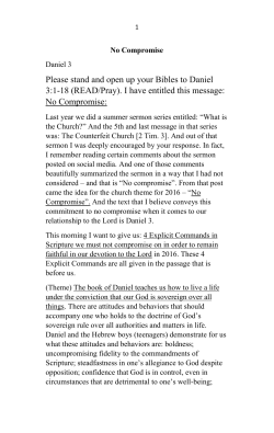 Notes - Main Street Baptist Church