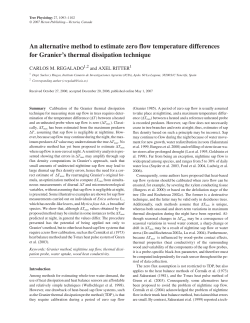 An alternative method to estimate zero flow temperature differences