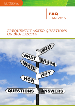 faq frequently asked questions on bioplastics