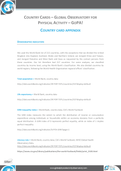 detailed - Global Observatory for Physical Activity