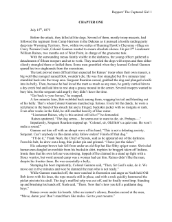 Reppert/ The Captured Girl 1 CHAPTER ONE July 15th, 1875