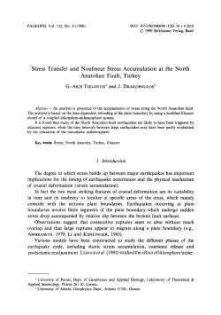 Stress transfer and nonlinear stress accumulation at the North