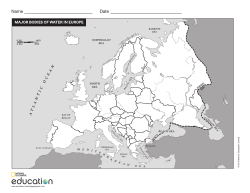 Major Bodies of Water in Europe