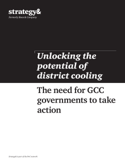 Unlocking The Potential Of District cooling - Strategy