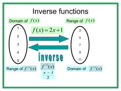 Inverse Functions ppt