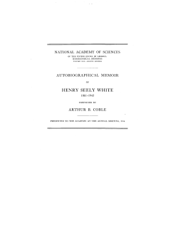 henry seely white - National Academy of Sciences
