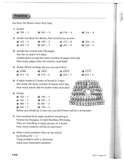 6. Divide. - Cold Lake Middle School