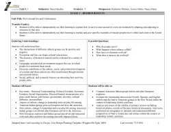 Unit 1 - Cabarrus County Schools
