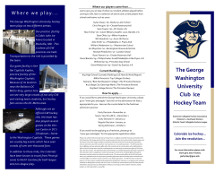 The George Washington University Club Ice Hockey Team