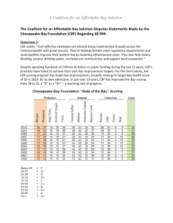 CABS Disputes CBF Statements on SB 994