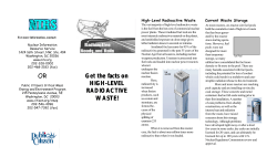 OR Get the facts on HIGH-LEVEL RADIOACTIVE WASTE!