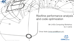 Roofline performance analysis and code optimization