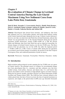 Re-evaluation of climate change in lowland Central America during