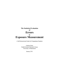 Guide to Measurement Error Evaluation