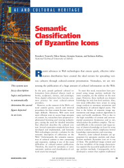 Semantic Classification of Byzantine Icons