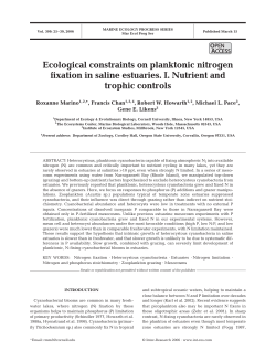 Ecological constraints on planktonic nitrogen fixation in saline