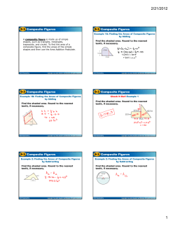 9-3 Composite Figures 9-3 Composite Figures 9