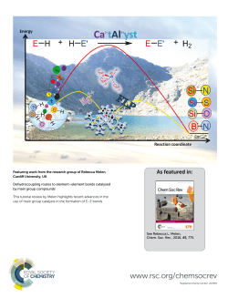 element bonds catalysed by main group compounds