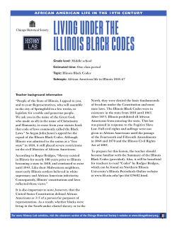 Living Under the Illinois Black Codes