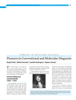 Pioneers in Conventional and Molecular Diagnosis