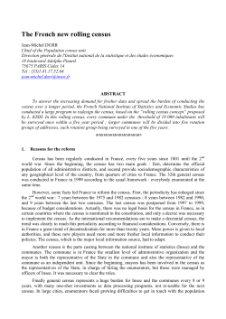 French rolling census