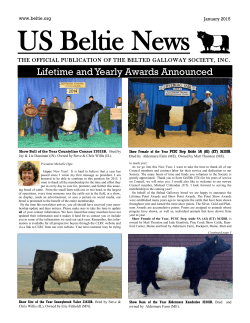 January 2015 - Belted Galloway Society