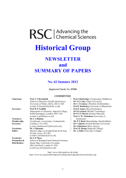 Historical Group - QMUL > Chemistry
