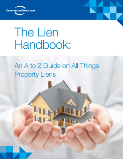 The Lien Handbook - Courthouse Direct