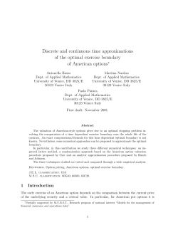 Discrete and continuous time approximations of the optimal