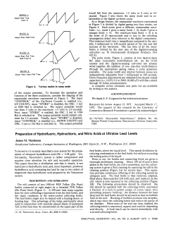 Preparation of Hydrofluoric, Hydrochloric, and Nitric Acids at