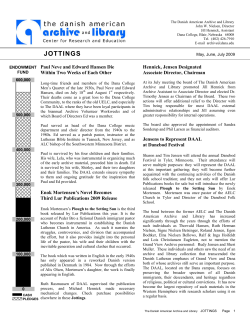 August - The Danish American Archive and Library