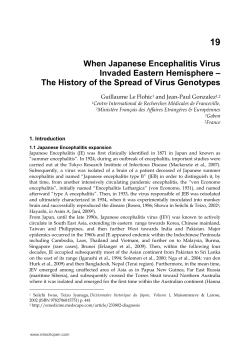 When Japanese Encephalitis Virus Invaded Eastern Hemisphere