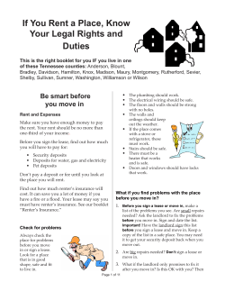 If You Rent a Place, Know Your Legal Rights and Duties