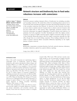 Network topology and biodiversity loss in food webs: robustness