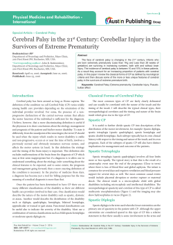 Cerebellar Injury in the Survivors of Extreme Prematurity