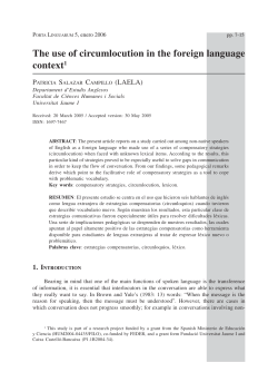 The use of circumlocution in the foreign language context