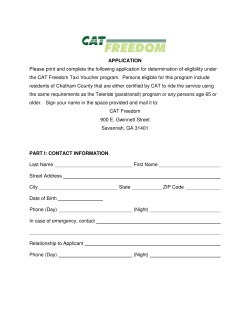 CAT Freedom application