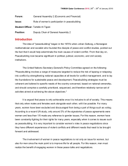 Introduction - THIMUN Qatar