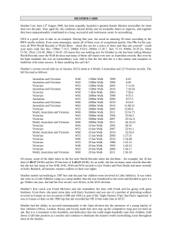 heather carr - Victorian Race Walking Club