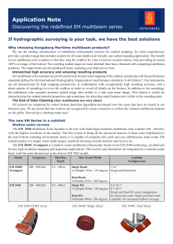 Application Note - Kongsberg Maritime