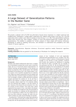 A Large Dataset of Generalization Patterns in the Number Game