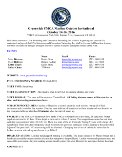 Greenwich YMCA Marlins October Invitational October 14